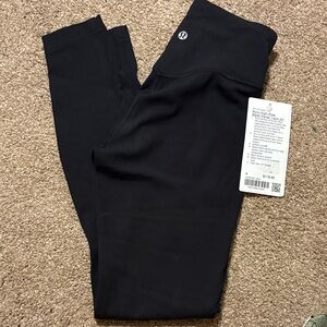lululemon athletica Nulu High-Rise Mesh Panel Tight Black Leggings Size 4 - 25”